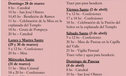 SEMANA SANTA CELEBRACIONES EN CATEDRAL