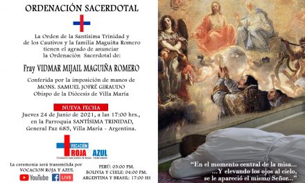Ordenación Sacerdotal de Fray Vidmar Maguiña