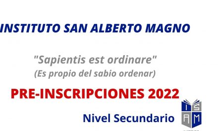 Instituto San Alberto Magno – Inscripciones abiertas