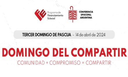 El Domingo del Compartir, será el domingo 14 de abril en todas las parroquias y comunidades del país